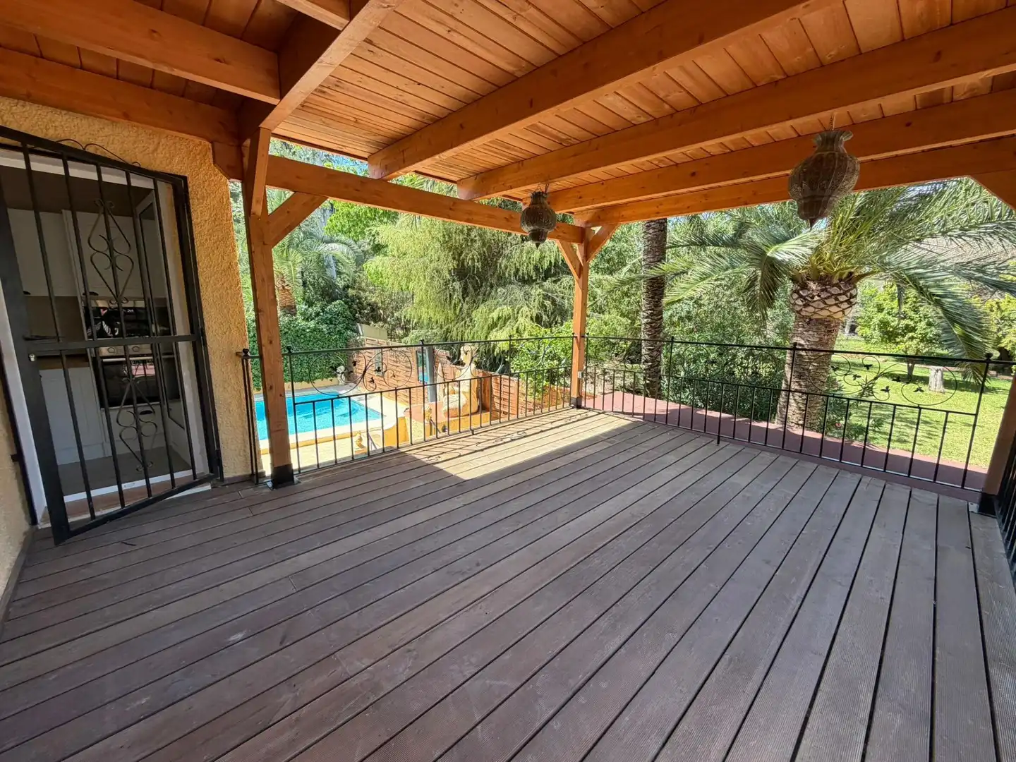 Terraza de Casa o chalet de alquiler en L'Alfàs del Pi con Aire acondicionado, Jardín privado y Piscina