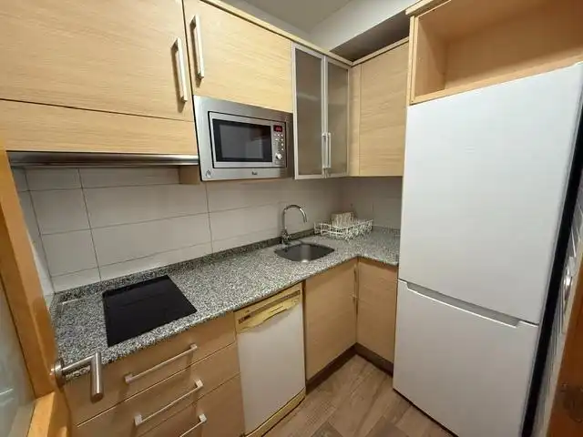 Cocina de Apartamento de alquiler en Murcia con Aire acondicionado, Calefacción y Parquet