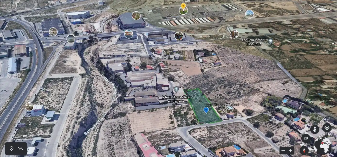 Vista exterior de Terreno industrial en venta en Elche / Elx