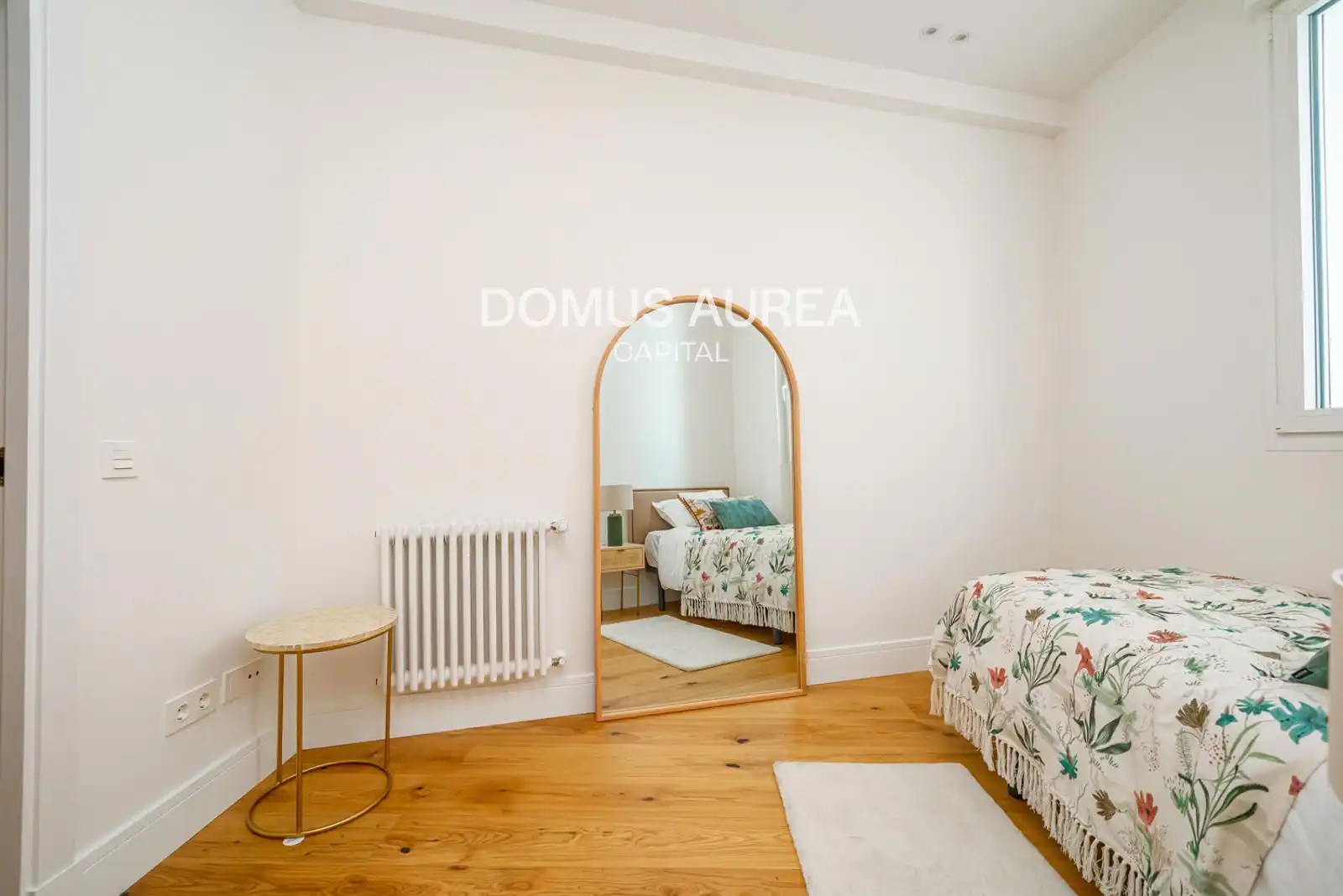 Bedroom of Flat for rent in Madrid  with Air Conditioner, Heating and Parquet flooring