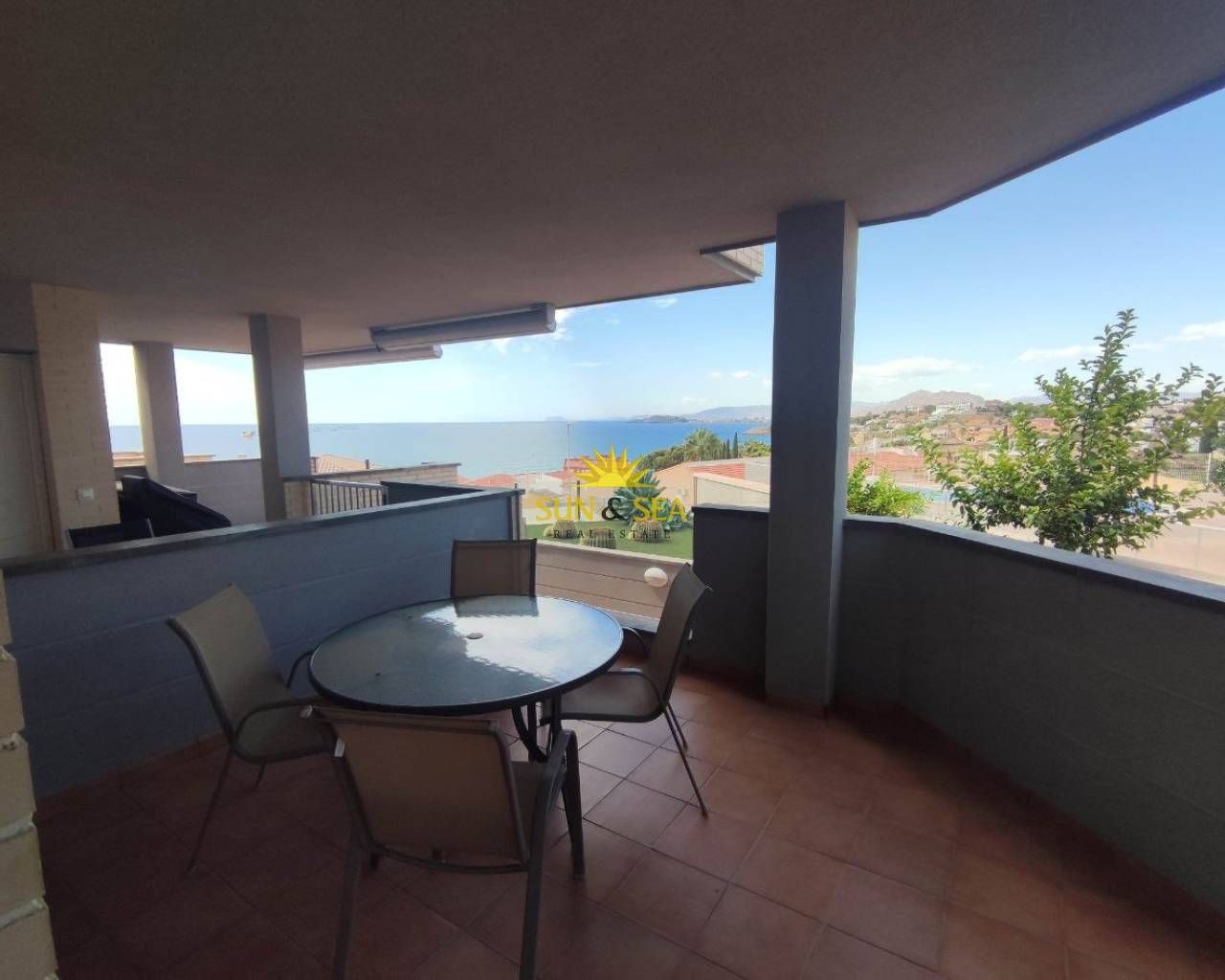 Terrace of Apartment to rent in Cartagena  with Heating, Terrace and Swimming Pool