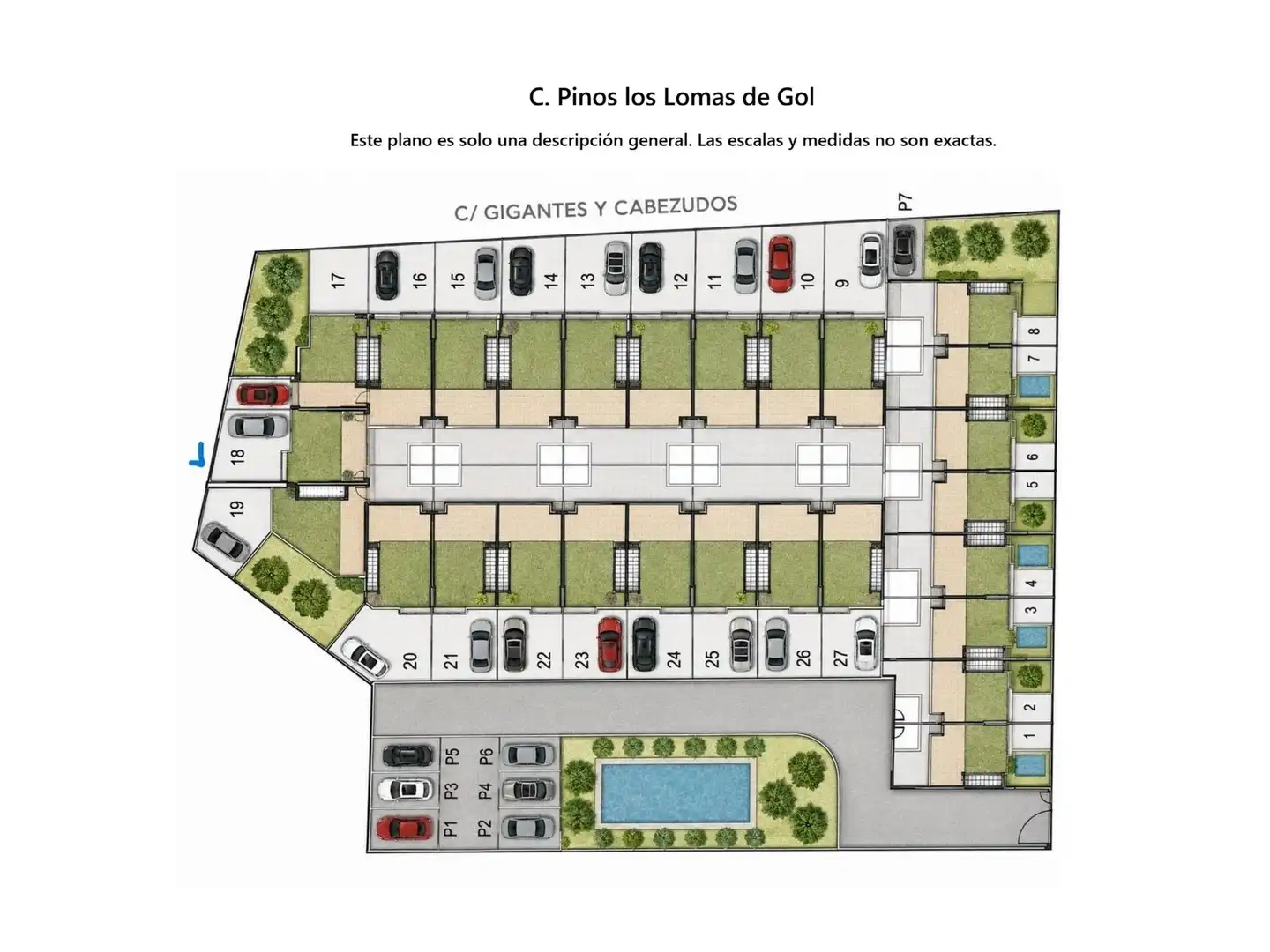 Parking of Detached homes for sale in Orihuela Costa