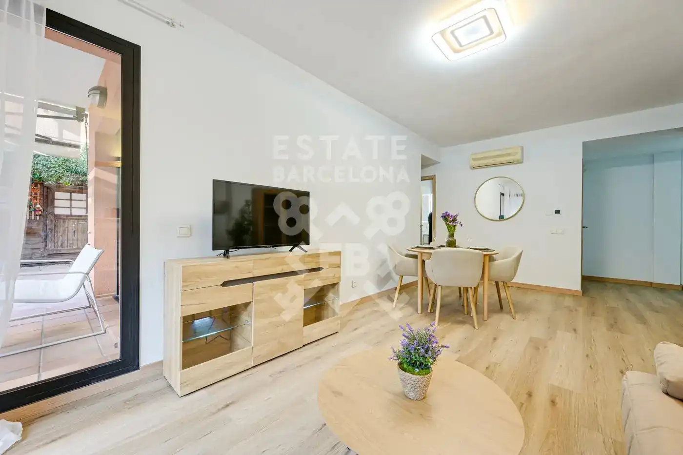 Außenansicht von Wohnung zum Verkauf in Lloret de Mar mit Klimaanlage, Heizung und Privatgarten