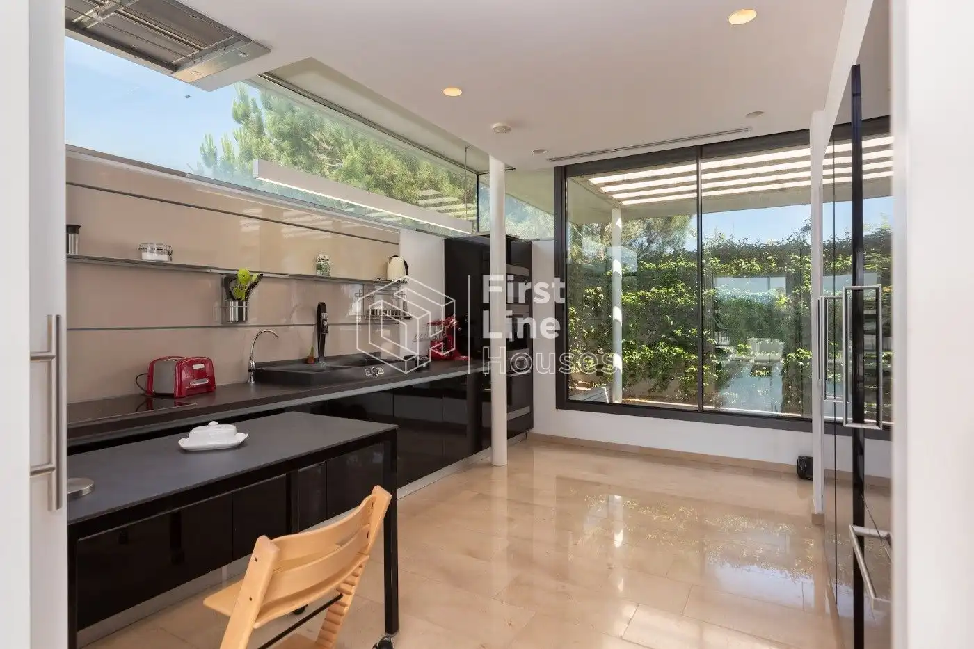 Cocina de Casa o chalet en venta en Caldes de Malavella con Aire acondicionado, Calefacción y Terraza