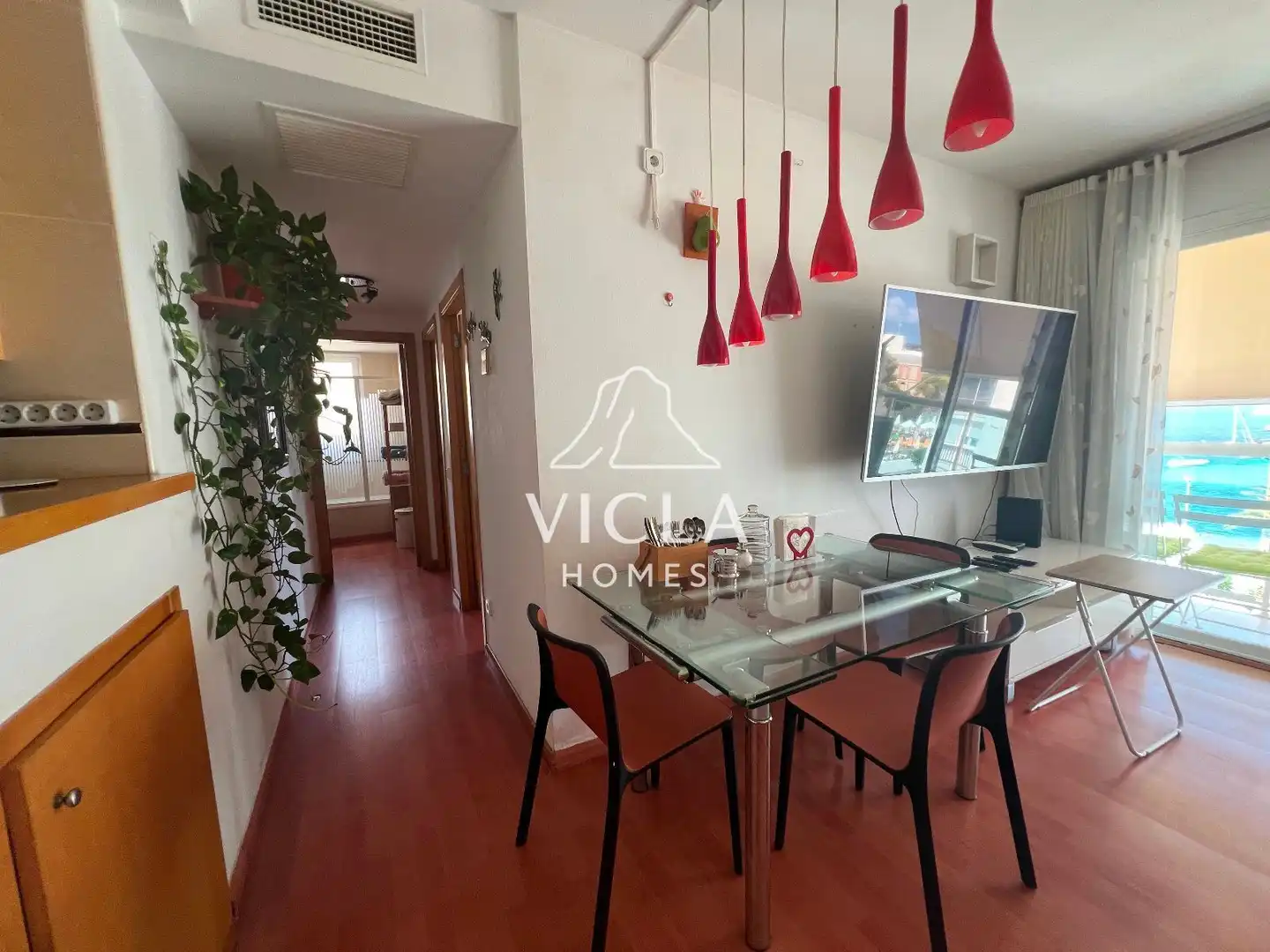 Comedor de Piso de alquiler en Sant Antoni de Portmany con Aire acondicionado, Calefacción y Parquet
