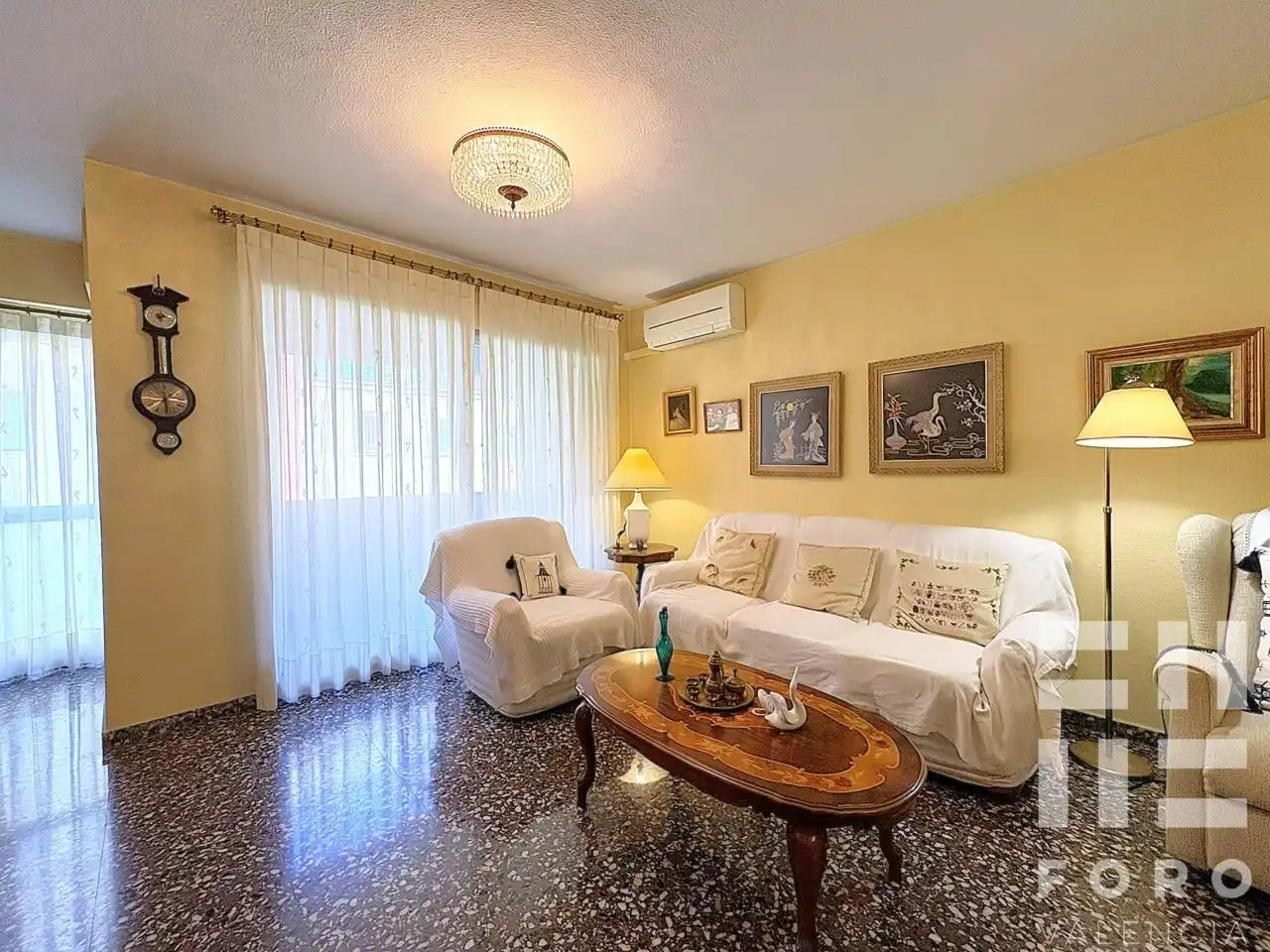 Sala de estar de Piso en venta en Valencia con Aire acondicionado, Terraza y Balcón