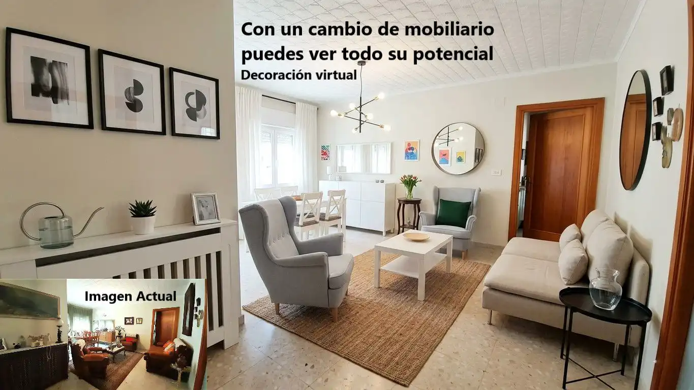 Sala de estar de Casa o chalet en venta en La Roda con Calefacción, Terraza y Trastero