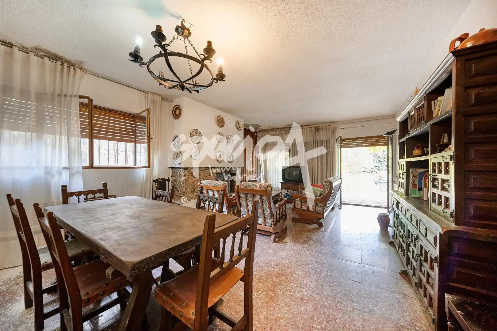 Living room of Houses for sale in Galapagar  with Heating, Private garden and Terrace