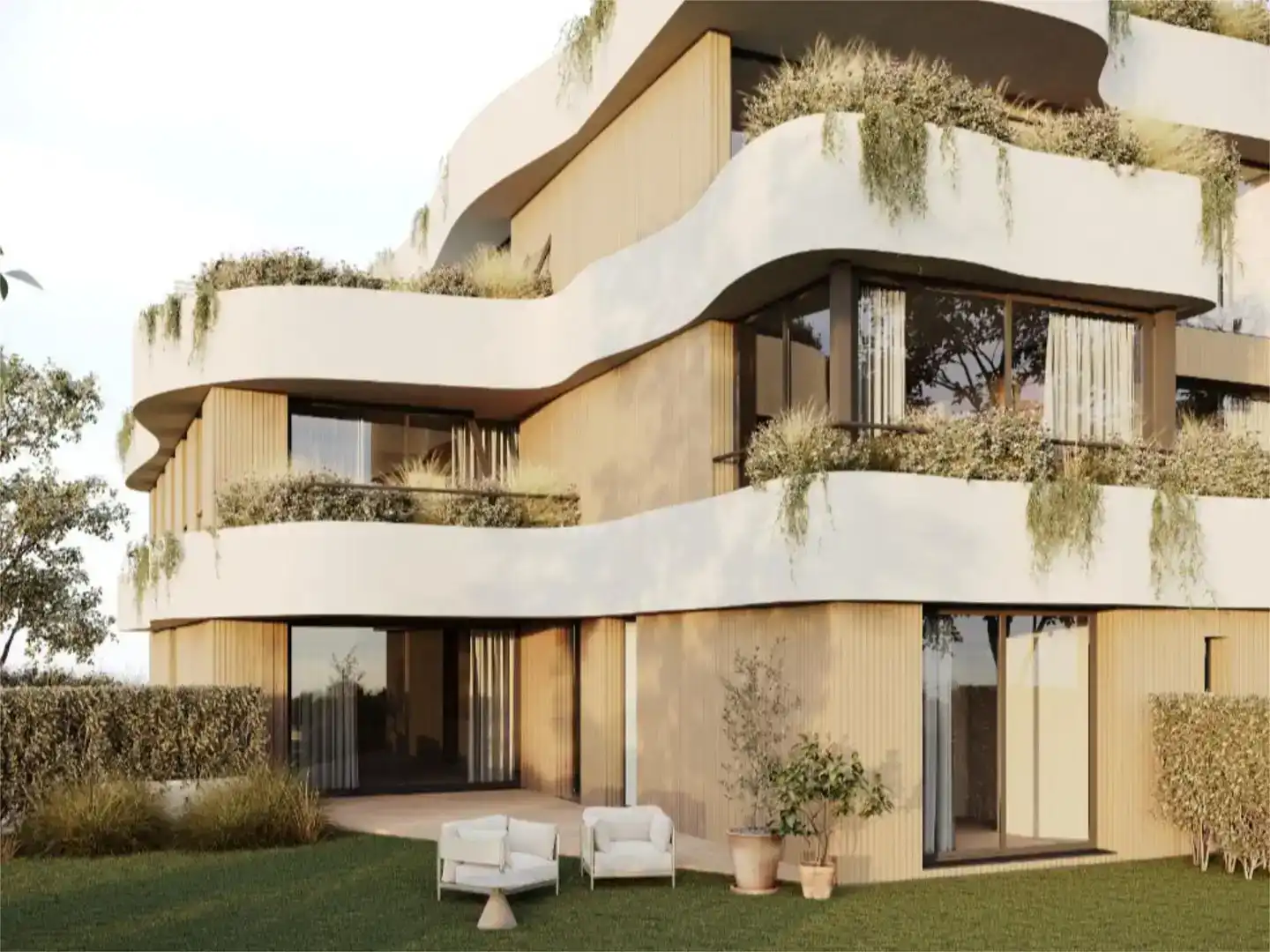 Vista exterior de Pis en venda en Palamós amb Aire condicionat i Piscina