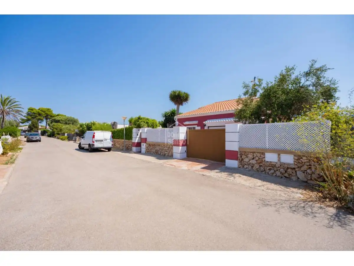 Exterior view of Houses for sale in Sant Lluís  with Heating, Terrace and Swimming Pool