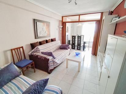 Sala d'estar de Apartament en venda en Benidorm amb Aire condicionat, Jardí privat i Terrassa