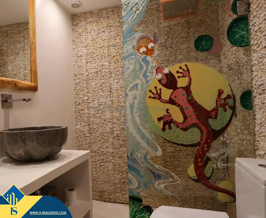 Badezimmer von Wohnung zum Verkauf in Santa Eulària des Riu mit Terrasse, Möbliert und Gemeinschaftspool