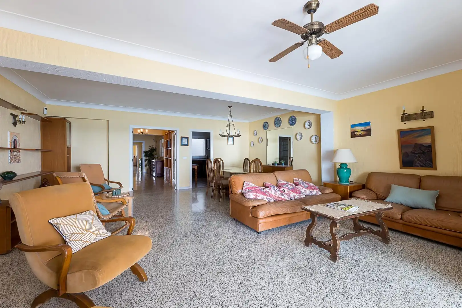 Sala d'estar de Pis en venda en  Palma de Mallorca amb Aire condicionat, Terrassa i Moblat