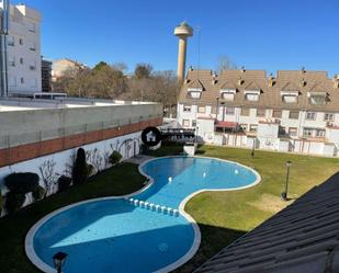 Swimming pool of Single-family semi-detached for sale in  Albacete Capital  with Air Conditioner, Terrace and Balcony