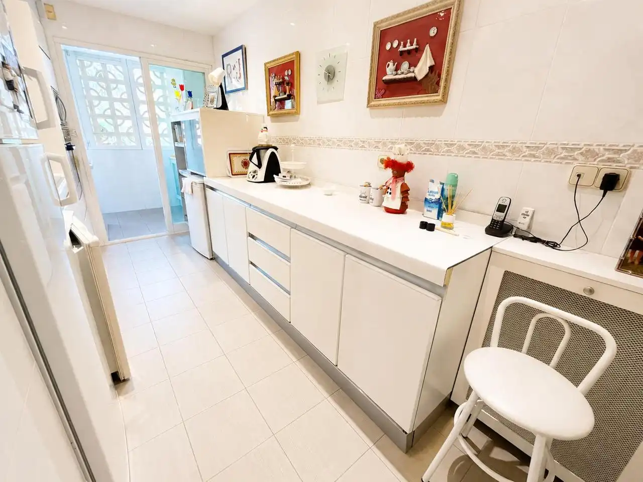 Cocina de Piso en venta en Madrid con Calefacción, Jardín privado y Parquet