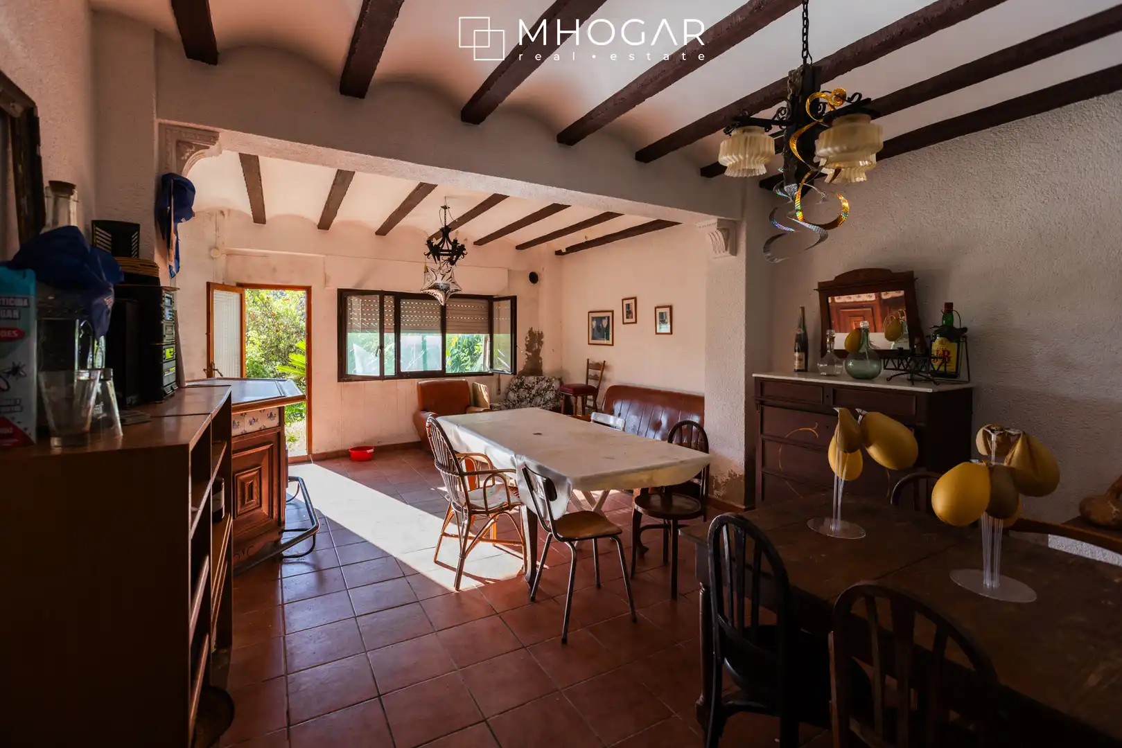 Comedor de Finca rústica en venta en La Vall de Laguar con Jardín privado, Terraza y Balcón