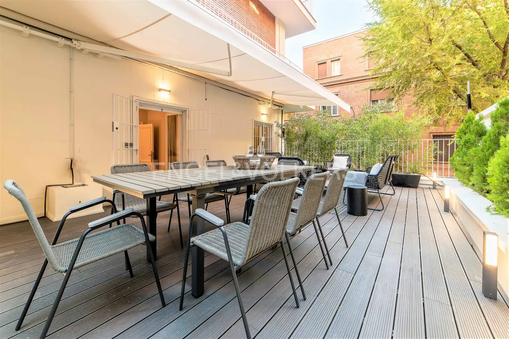 Terraza de Piso de alquiler en Madrid con Aire acondicionado, Calefacción y Parquet