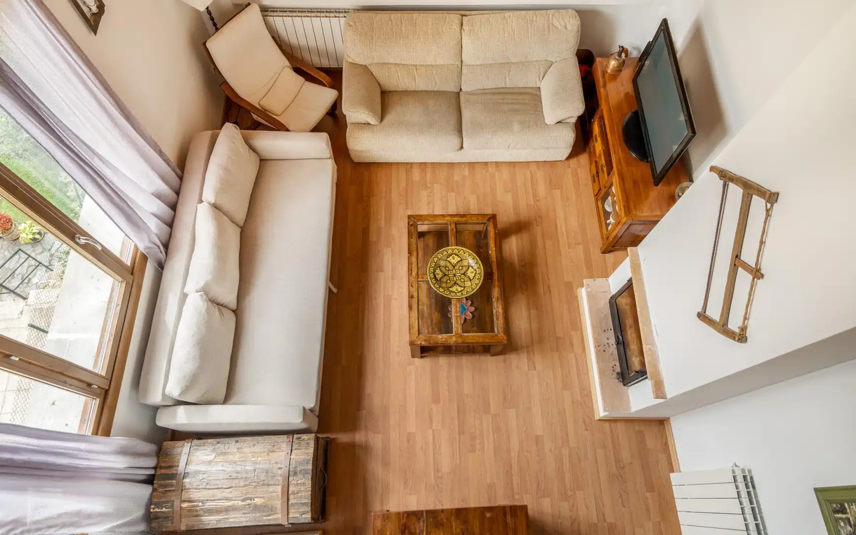 Wohnzimmer von Dachboden zur Miete in Villanúa, Huesca