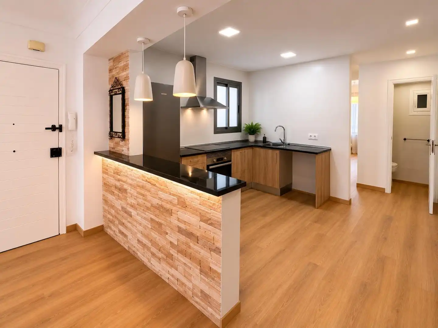 Cocina de Piso de alquiler en  Palma de Mallorca con Balcón y Alarma