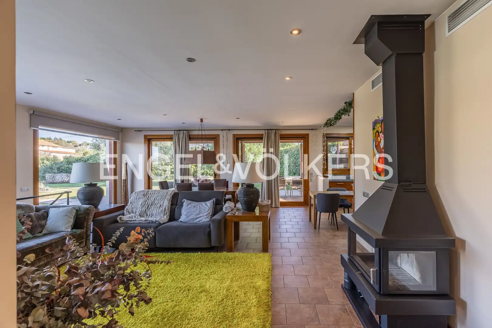 Living room of Houses for sale in Les Franqueses del Vallès  with Air Conditioner, Heating and Private garden