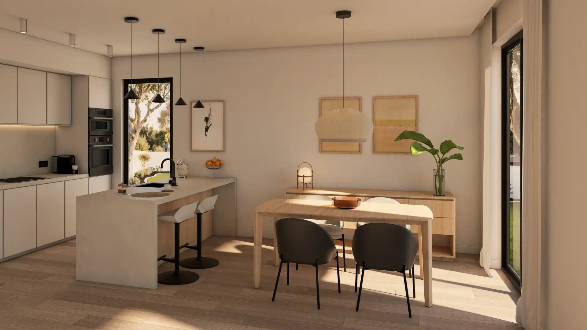 Comedor de Casa o chalet en venta en Els Pallaresos con Aire acondicionado, Calefacción y Jardín privado