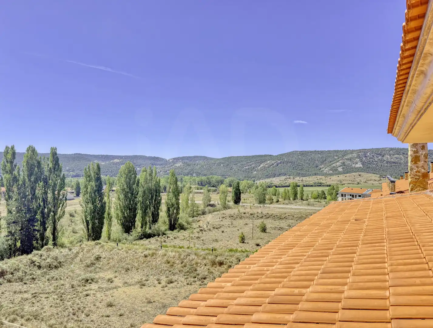 Vista exterior de Ático en venta en Alcalá de la Selva con Calefacción y Terraza