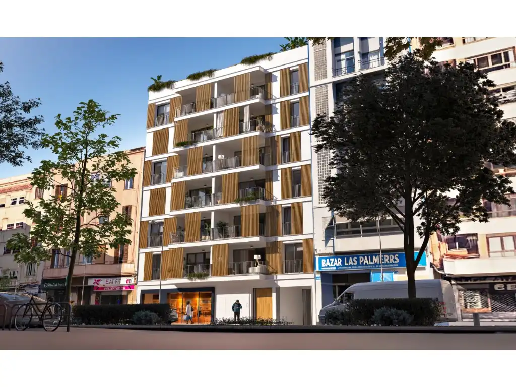 Vista exterior de Apartament en venda en  Palma de Mallorca amb Aire condicionat, Jardí privat i Terrassa