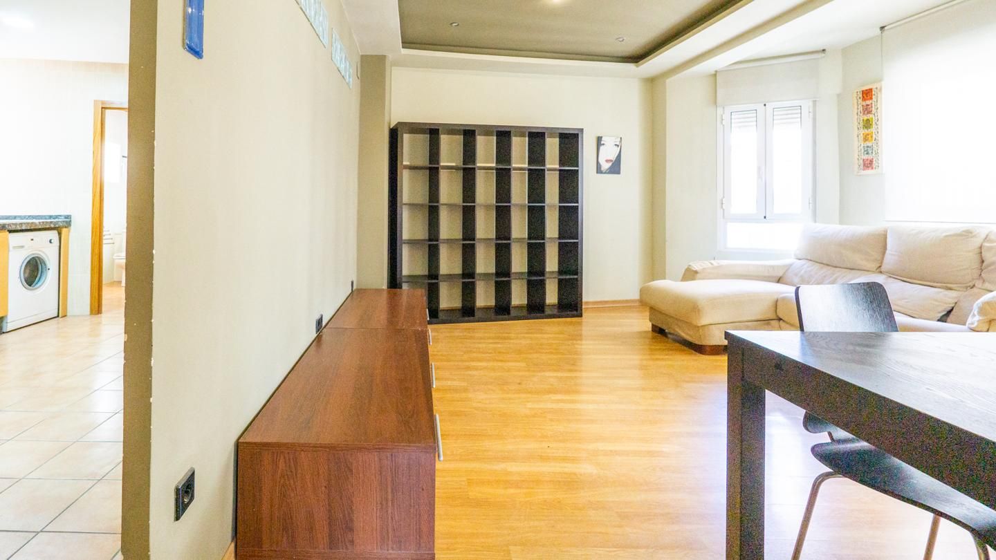 Living room of Flat for sale in Elche / Elx  with Air Conditioner, Parquet flooring and Terrace