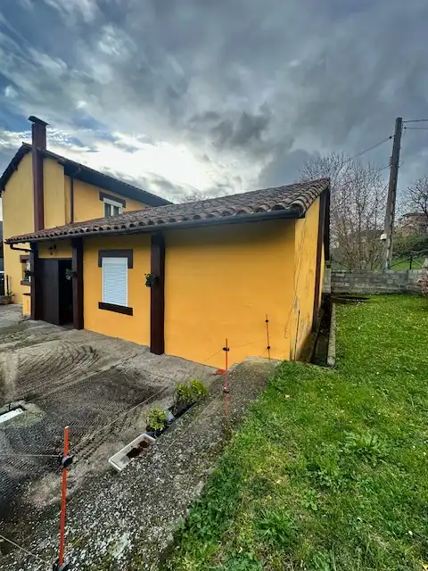 Vista exterior de Casa o chalet en venta en Salas con Jardín privado, Terraza y Amueblado