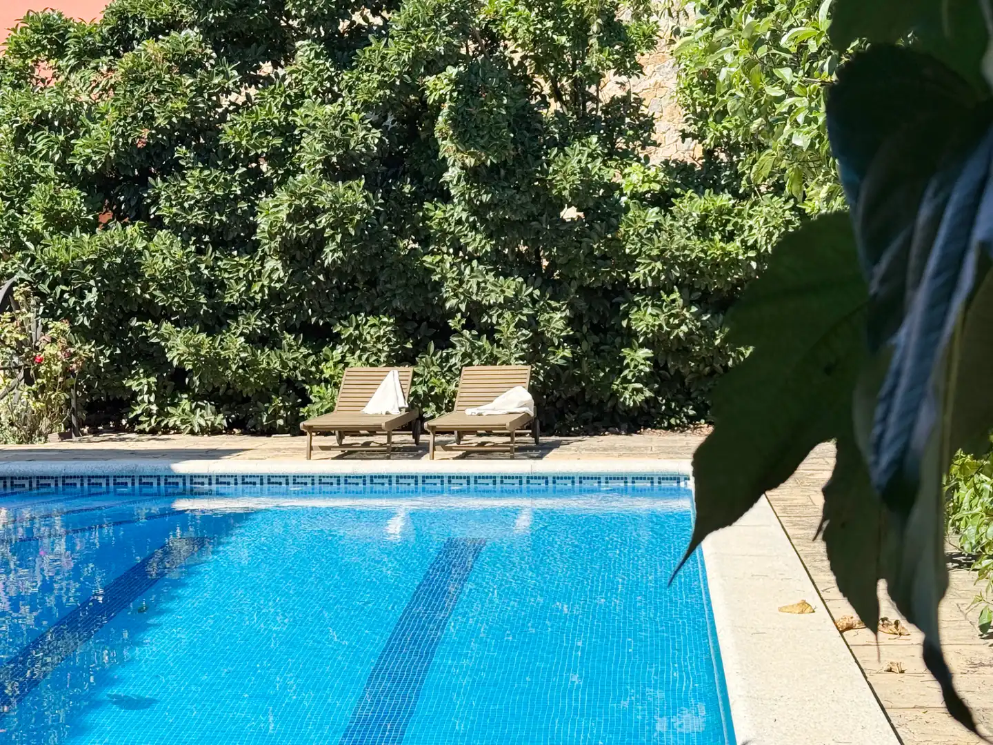 Swimming pool of Houses for sale in Viladamat  with Air Conditioner, Heating and Private garden