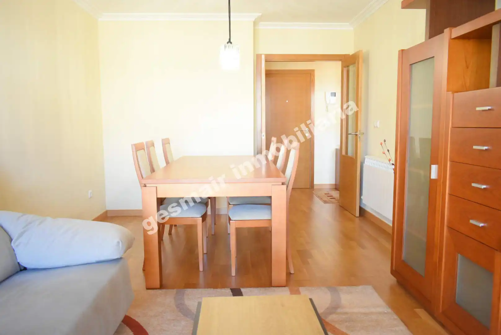 Dining room of Flat for rent in Poio  with Heating, Parquet flooring and Terrace