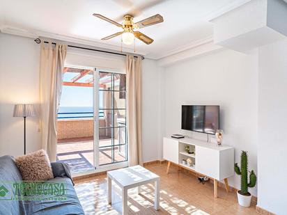 Wohnzimmer von Wohnung zum verkauf in Roquetas de Mar mit Klimaanlage und Terrasse