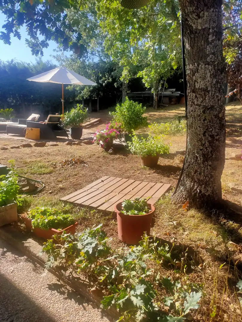 Jardín de Casa o chalet en venta en Santa María de la Alameda con Calefacción, Jardín privado y Amueblado