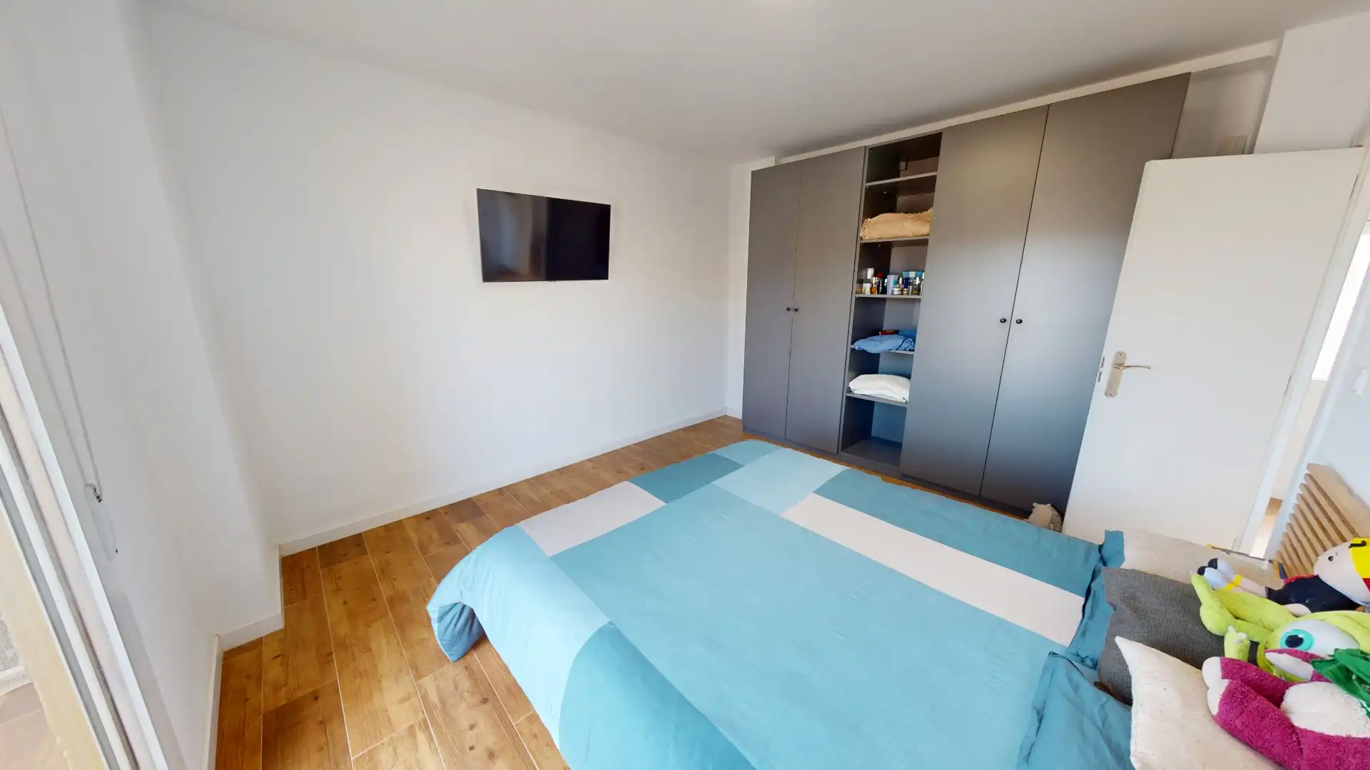 Bedroom of Flat for sale in Jijona / Xixona  with Air Conditioner, Heating and Parquet flooring