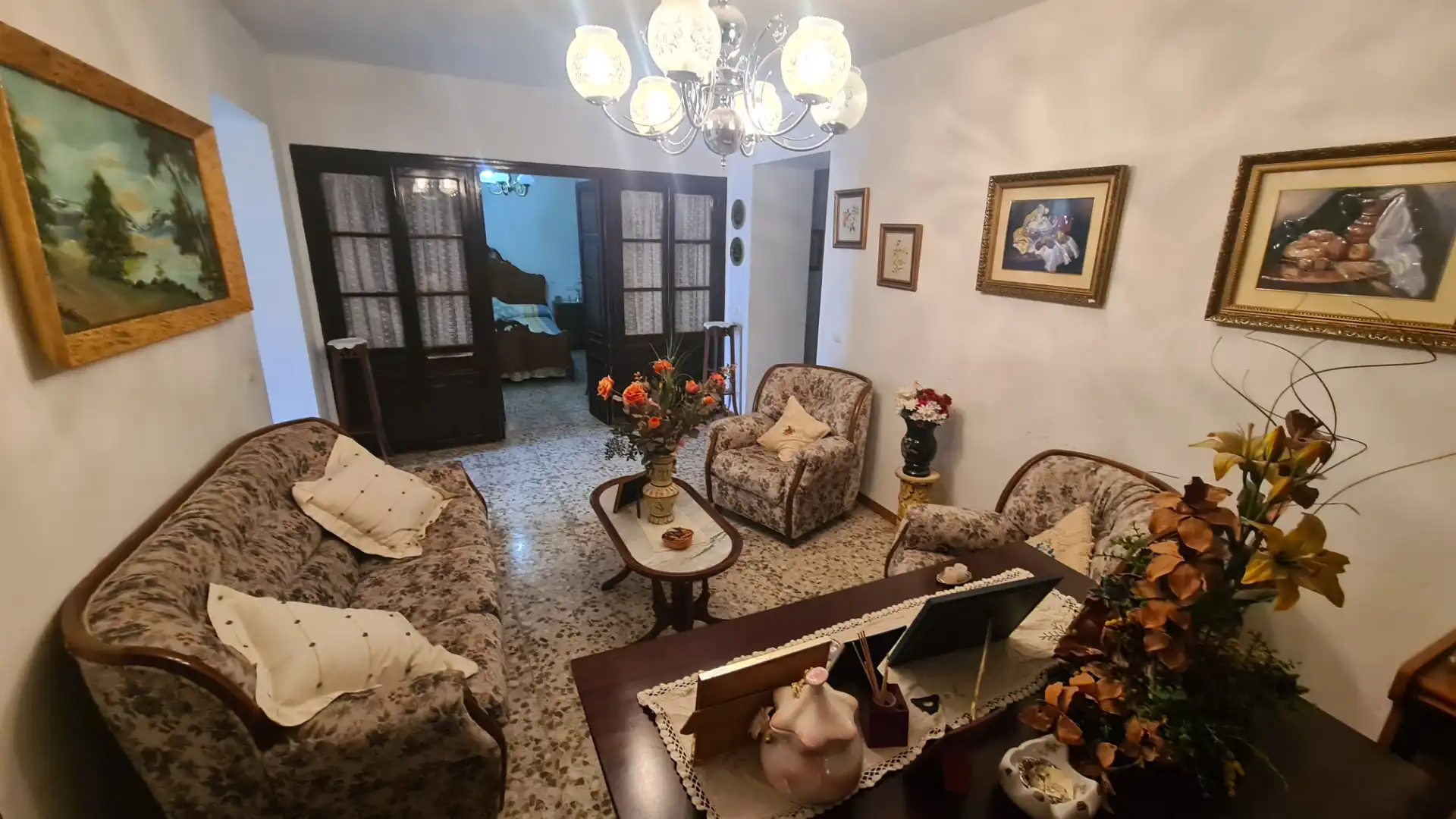 Sala de estar de Casa o chalet en venta en Maguilla con Aire acondicionado y Jardín privado