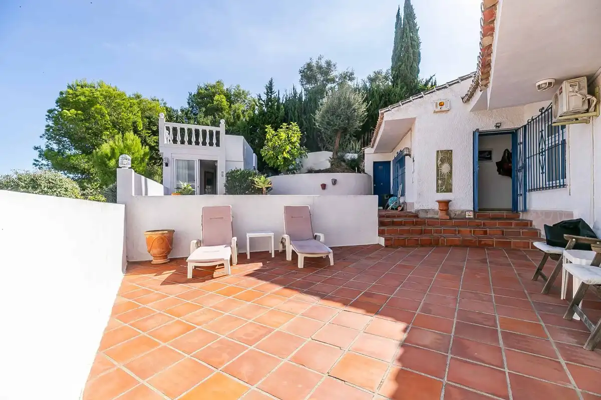 Terraza de Casa o chalet en venta en Mijas con Aire acondicionado, Calefacción y Jardín privado