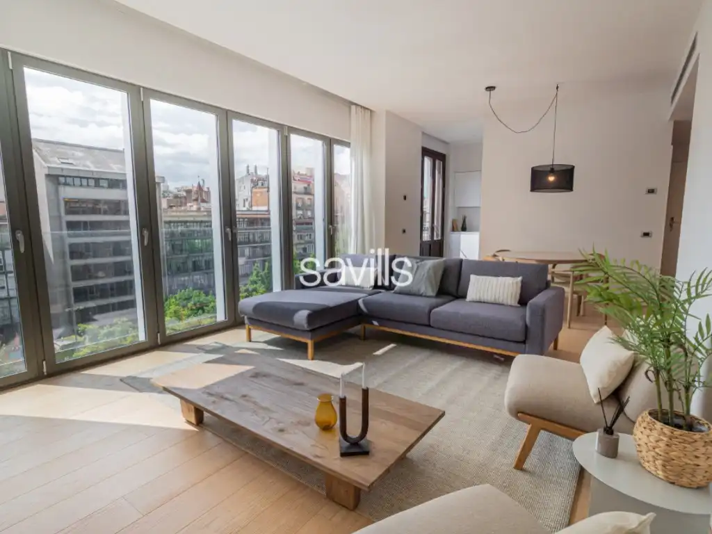 Sala de estar de Apartamento en venta en Barcelona con Aire acondicionado
