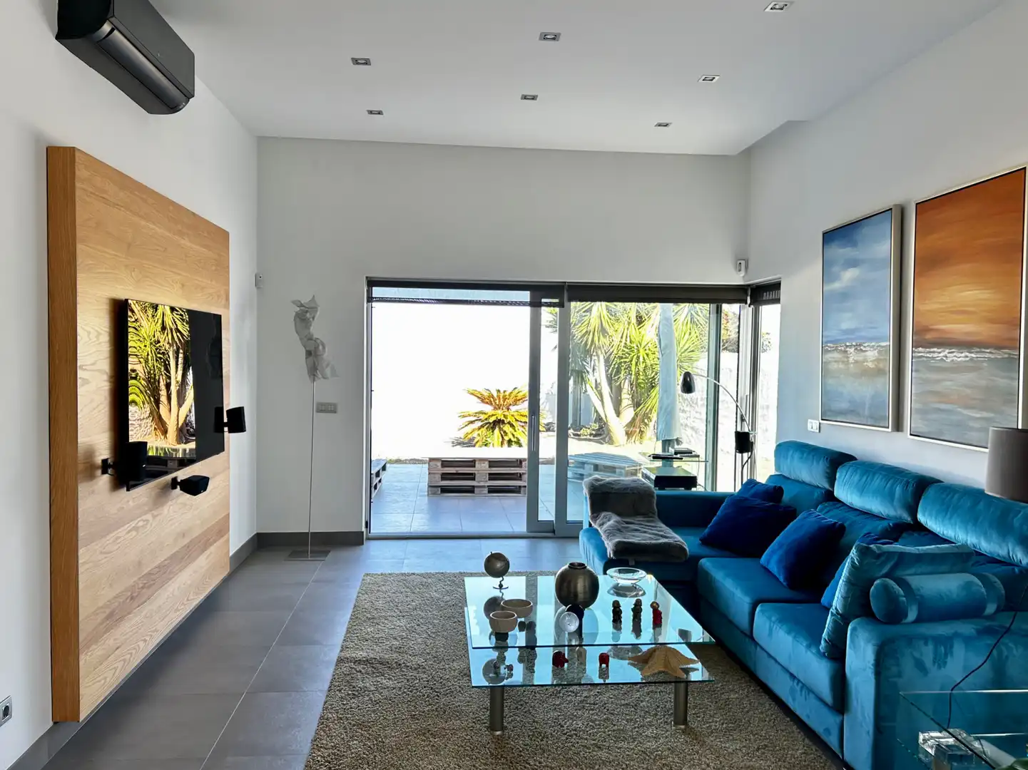 Sala de estar de Casa o chalet en venta en Santa Brígida con Aire acondicionado, Calefacción y Jardín privado