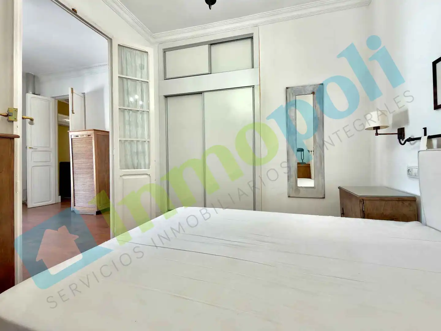Bedroom of Flat for rent in Badajoz  with Air Conditioner, Heating and Furnished