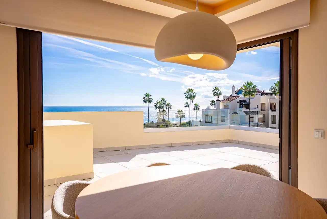 Terraza de Ático de alquiler en Estepona con Aire acondicionado, Calefacción y Terraza