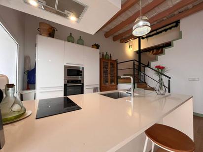 Kitchen of House or chalet for sale in Vilanova i la Geltrú  with Parquet flooring, Terrace and Balcony