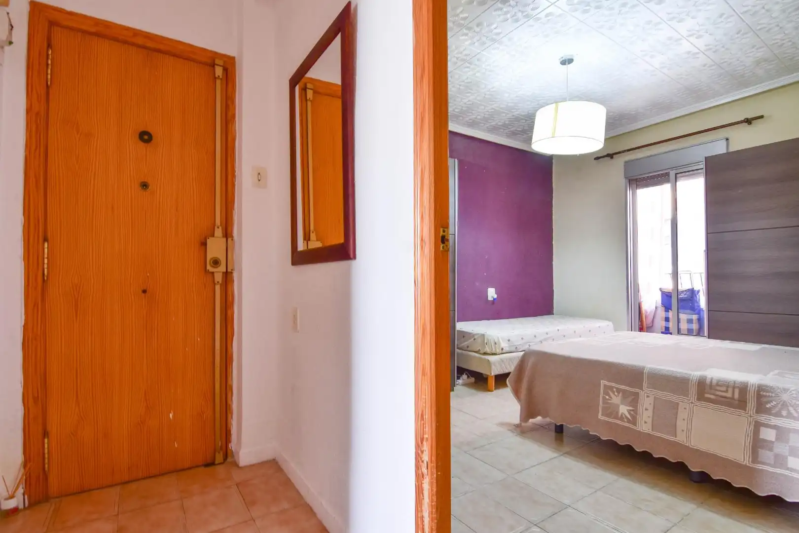 Schlafzimmer von Wohnung zum Verkauf in Albal mit Klimaanlage, Heizung und Balkon