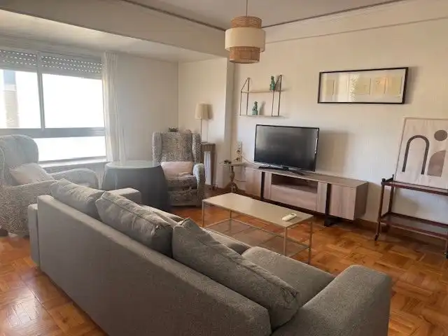 Wohnzimmer von Wohnung zur Miete in Alcoy / Alcoi mit Klimaanlage, Heizung und Terrasse