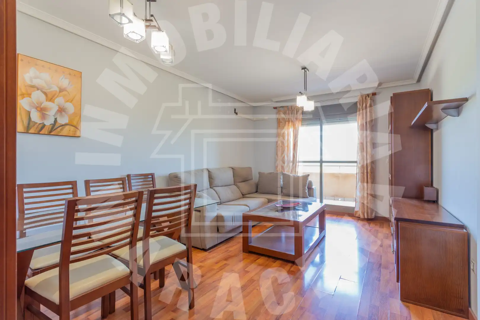 Sala de estar de Apartamento en venta en Maracena con Calefacción, Parquet y Terraza