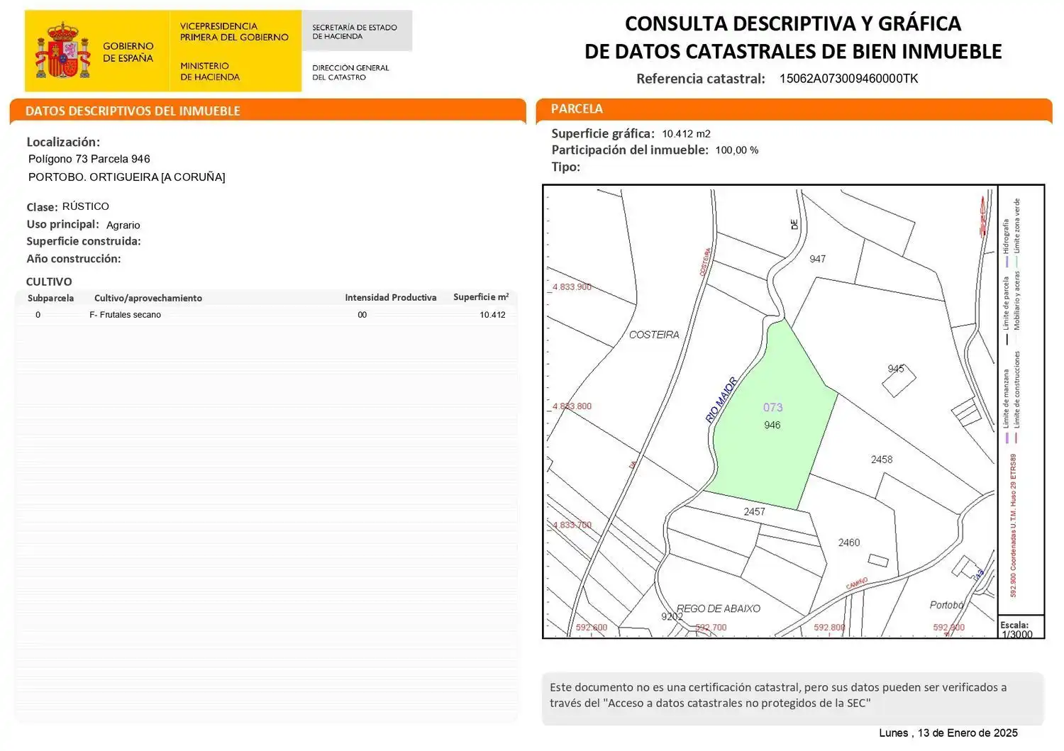 Casa rústica amb jardí en venda a Lugar Portobo 1, imagen 24