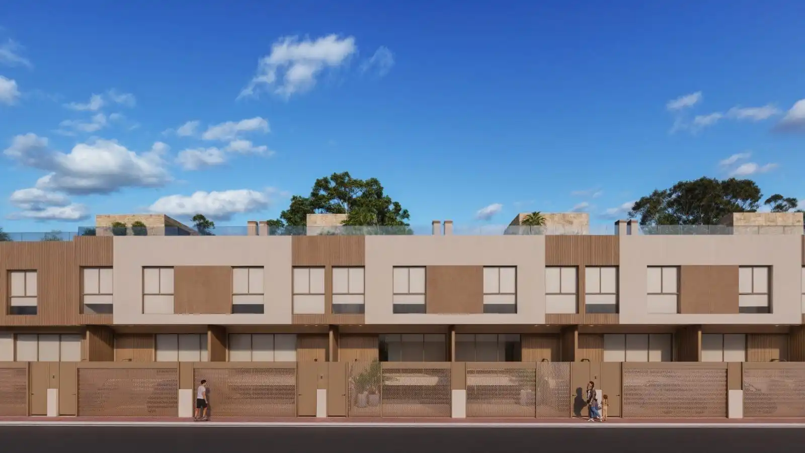 Vista exterior de Casa o xalet en venda en Murcia amb Aire condicionat, Jardí privat i Terrassa