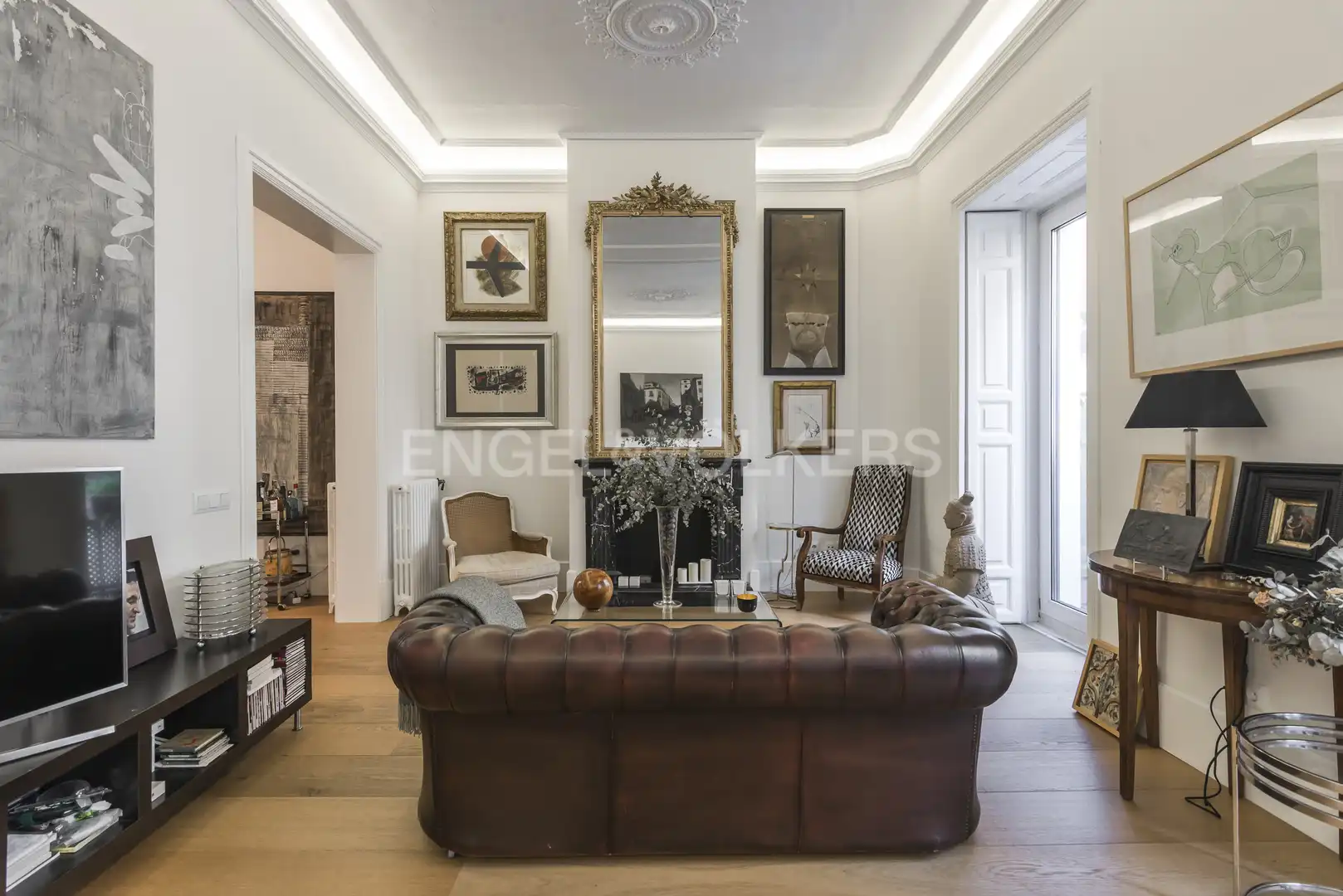 Sala d'estar de Pis de lloguer en Madrid amb Calefacció i Moblat