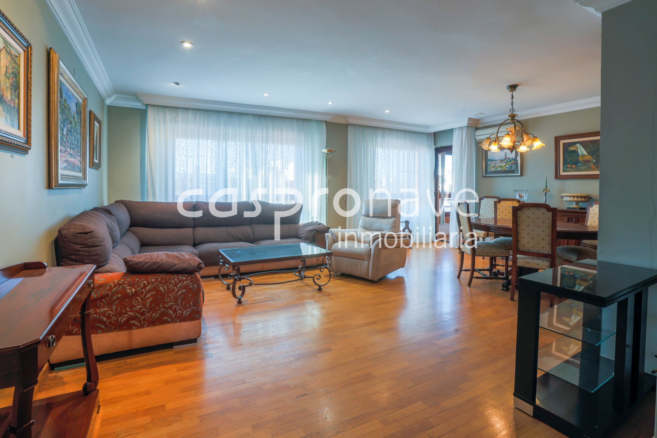 Living room of Duplex for sale in Castellón de la Plana / Castelló de la Plana  with Air Conditioner, Parquet flooring and Terrace