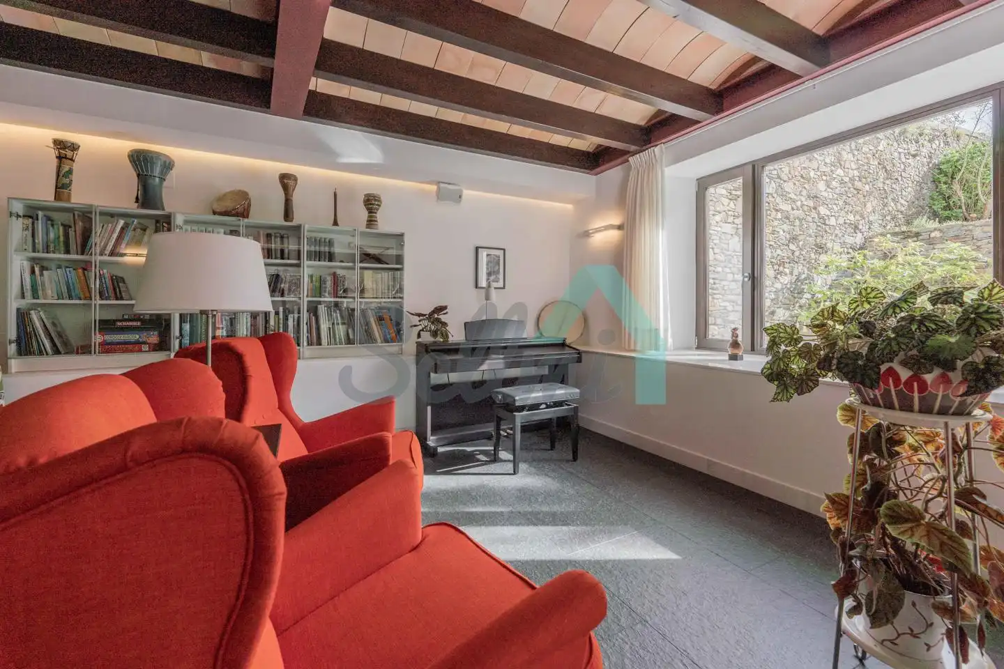Sala d'estar de Casa o xalet en venda en Valdés - Luarca amb Calefacció, Jardí privat i Terrassa