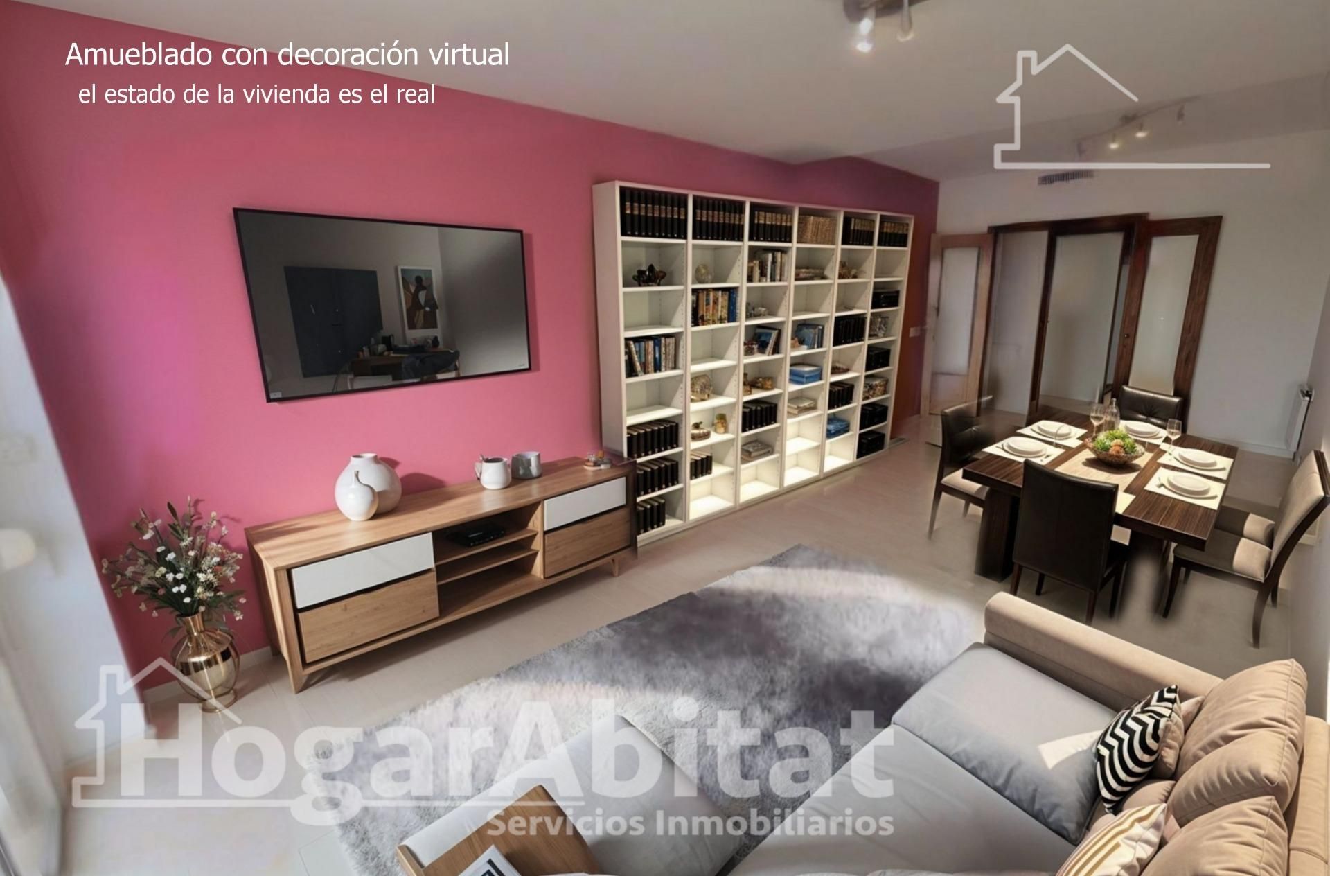 Living room of Flat for sale in  Valencia Capital  with Air Conditioner, Heating and Storage room